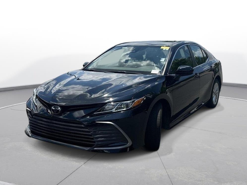 Certified Used 2023 Midnight Black Metallic Toyota LE image 2