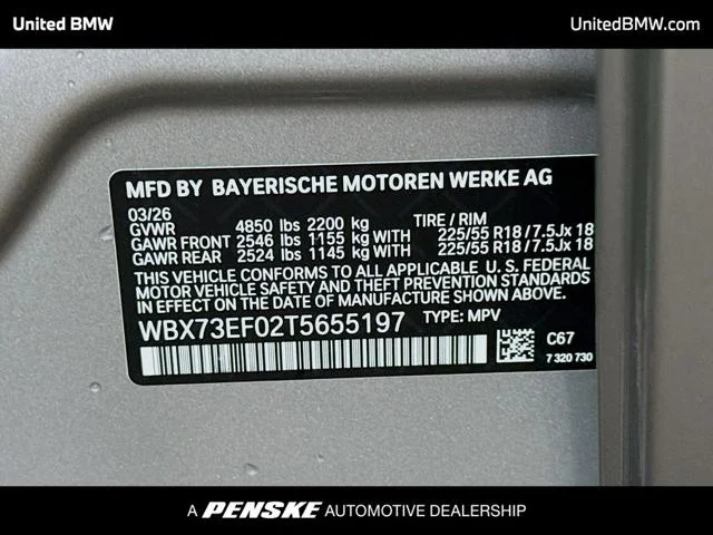 New 2026 Space Silver Metallic BMW X1 image 15