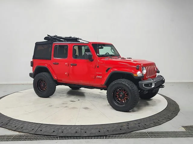 Used 2020 Red Jeep Unlimited Sahara image 10