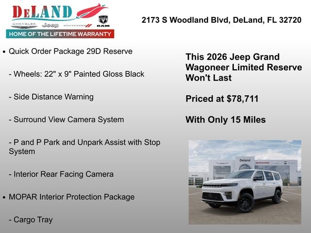 New 2026 Bright White Clear-Coat Exterior Paint Jeep Limited Reserve image 18
