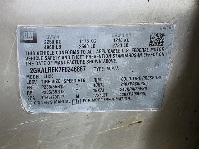 Used 2015 Gold GMC SLE-2 image 11