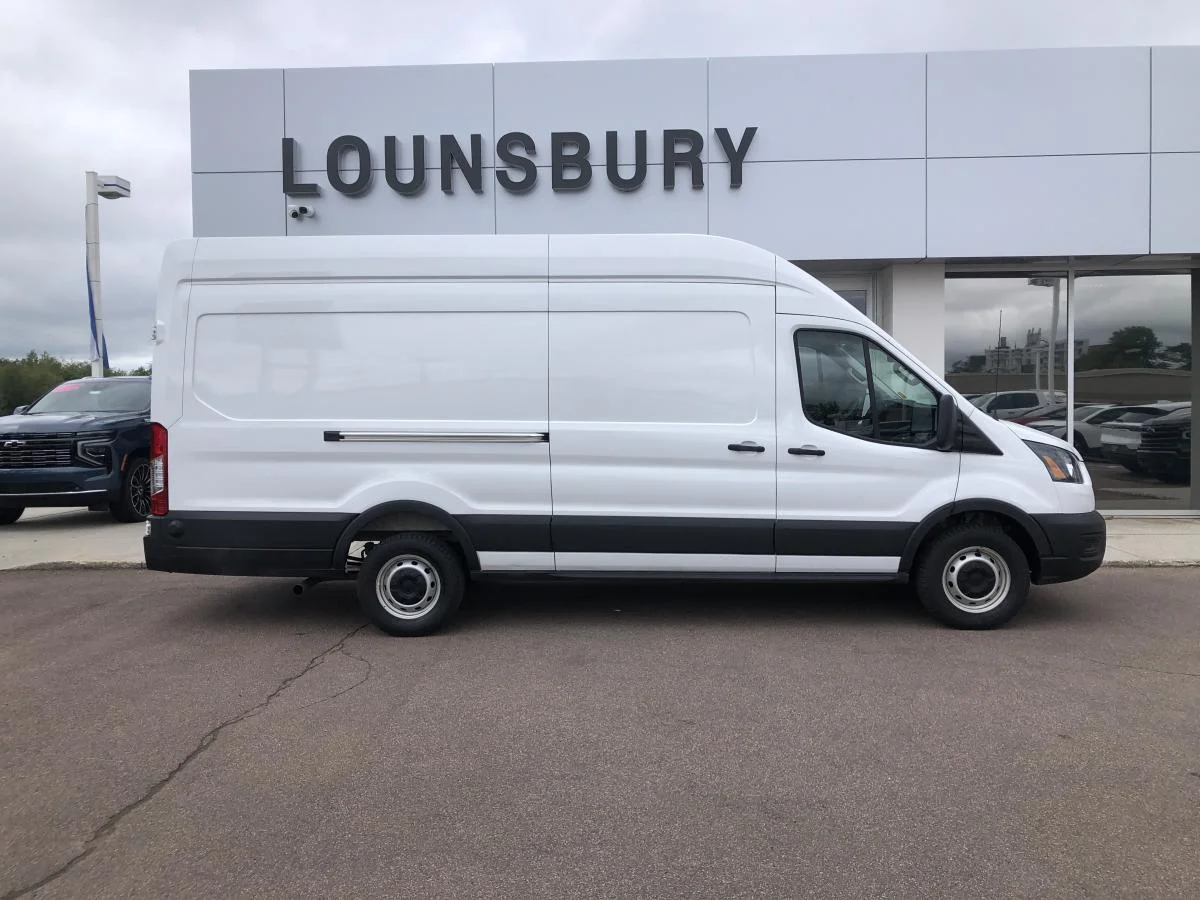 Used 2025 White Ford T-250 148" EL Hi Rf 9070 GVWR RWD image 2