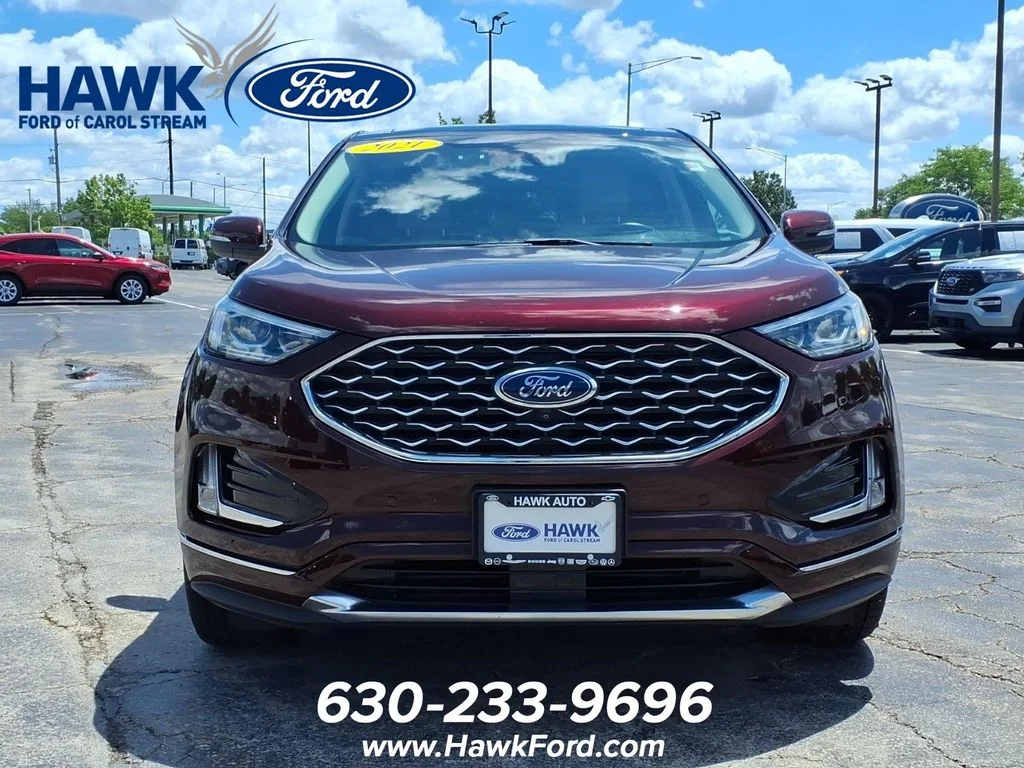 Used 2021 Burgundy Ford Titanium image 2
