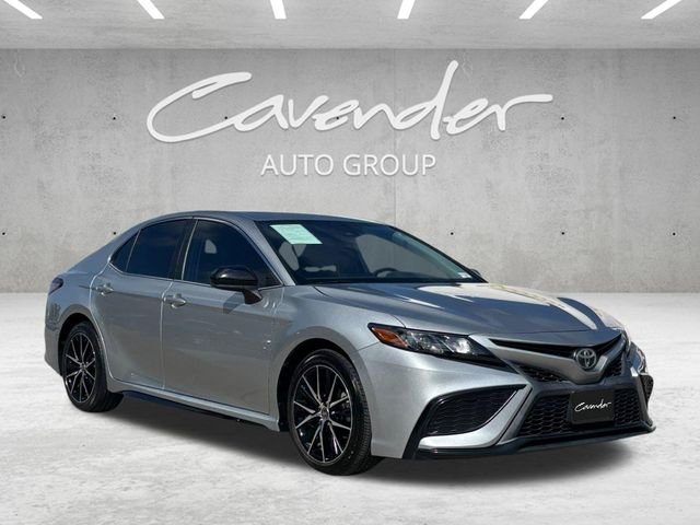 Used 2021 Silver Toyota SE image 2