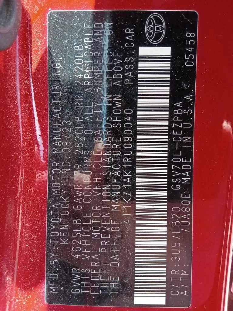 Used 2024 Red Toyota XSE V6 image 34