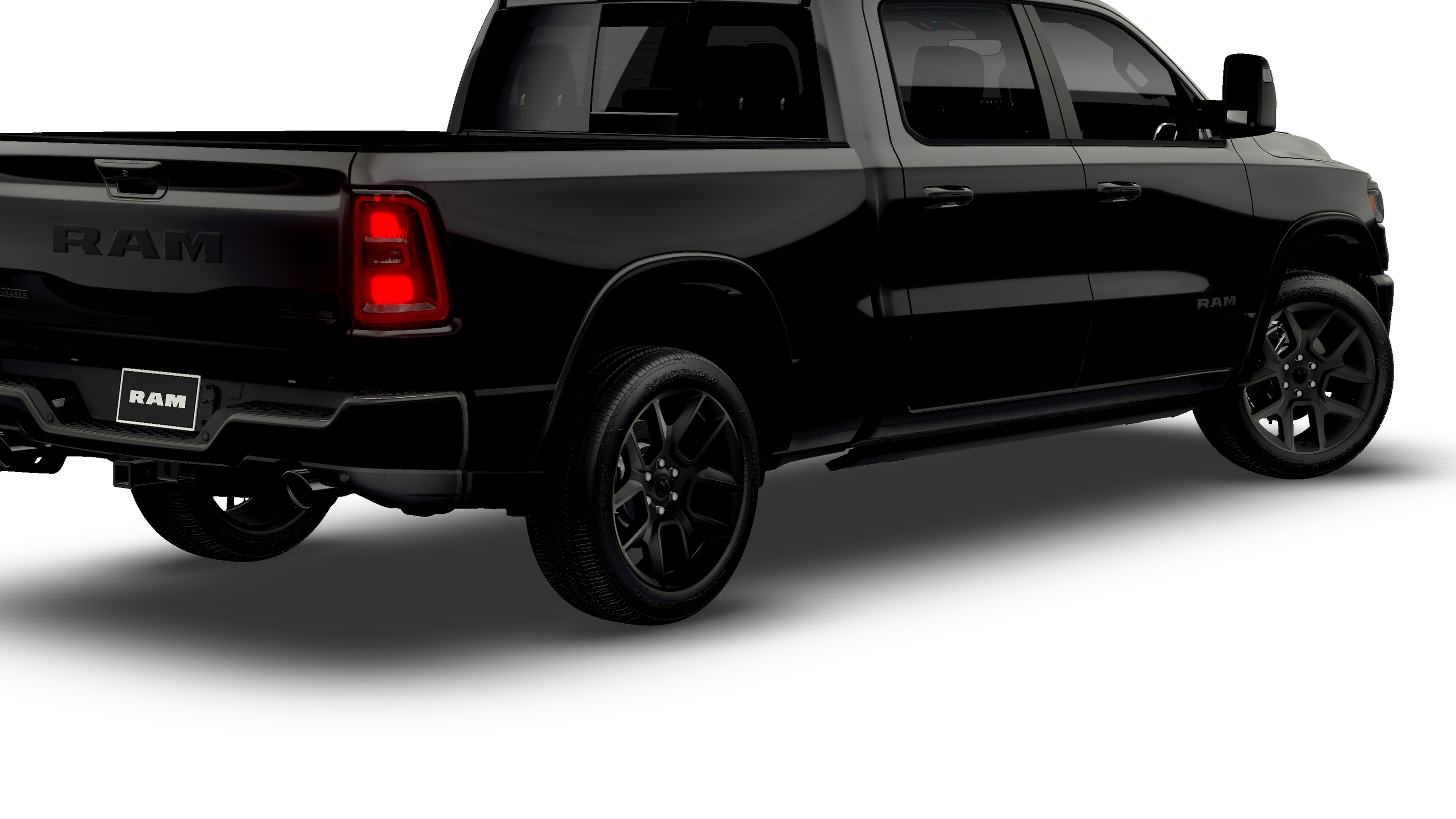 New 2026 Diamond Black Crystal Pearl-Coat Exterior Paint RAM Laramie image 14
