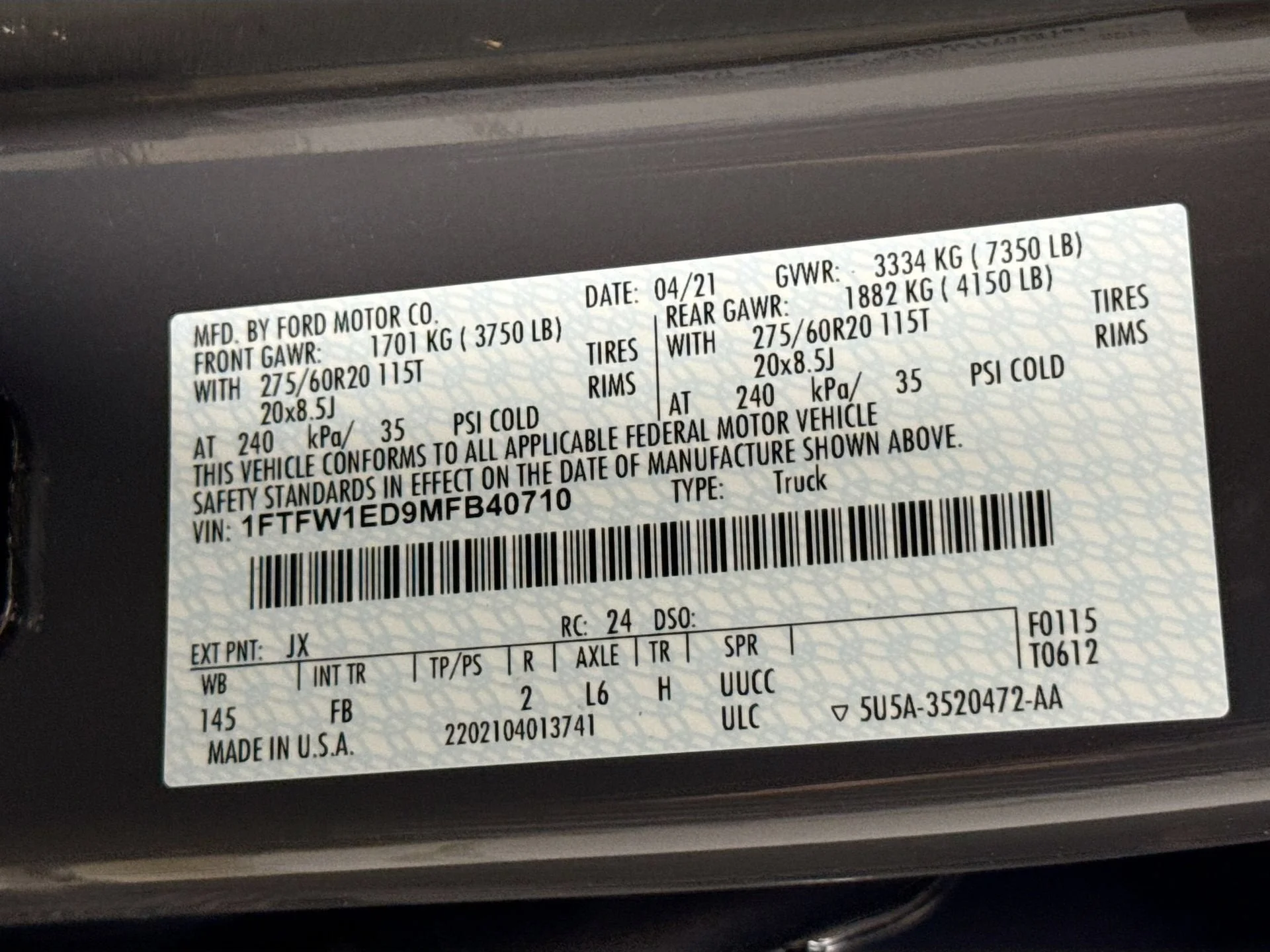 Used 2021 Lead Foot Ford XLT image 27