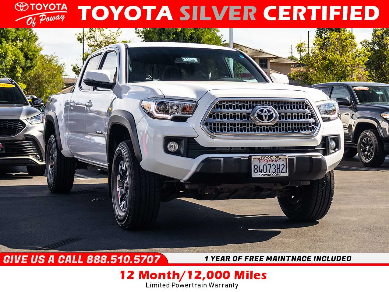 Used 2017 Super White Toyota TRD Off Road image 1