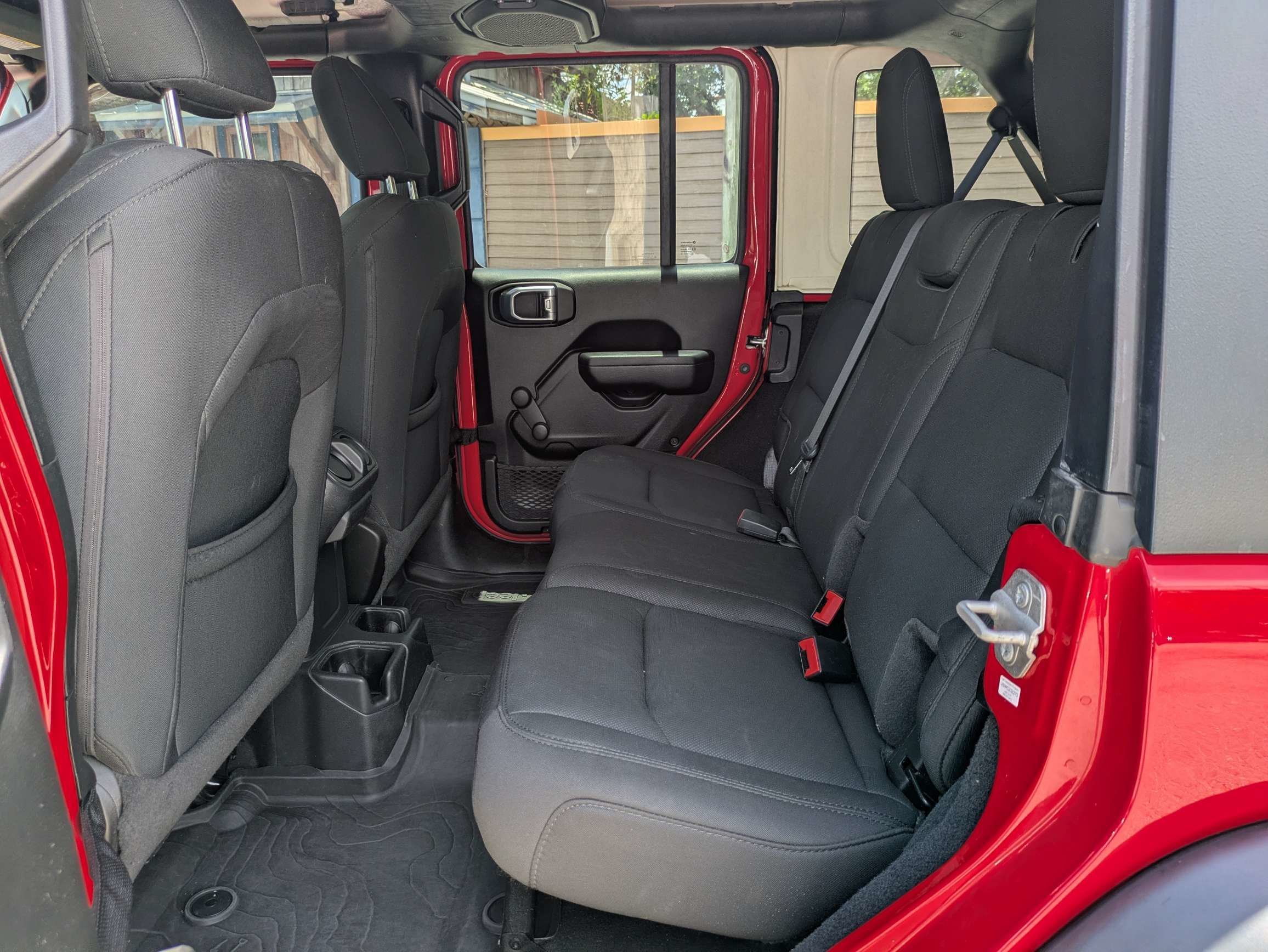 Used 2022 Firecracker Red Clearcoat Jeep Unlimited Willys Sport image 16