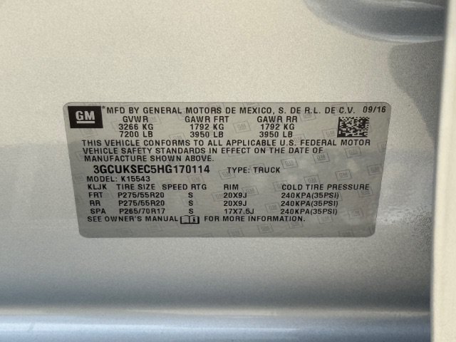 Used 2017 Silver Ice Metallic Chevrolet LTZ image 23