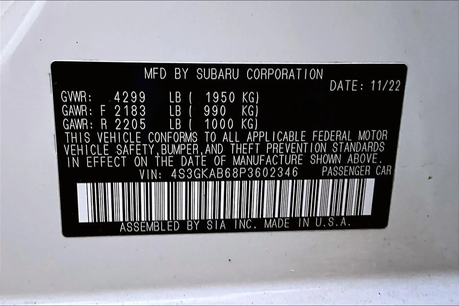 Used 2023 Crystal White Pearl Subaru  image 60