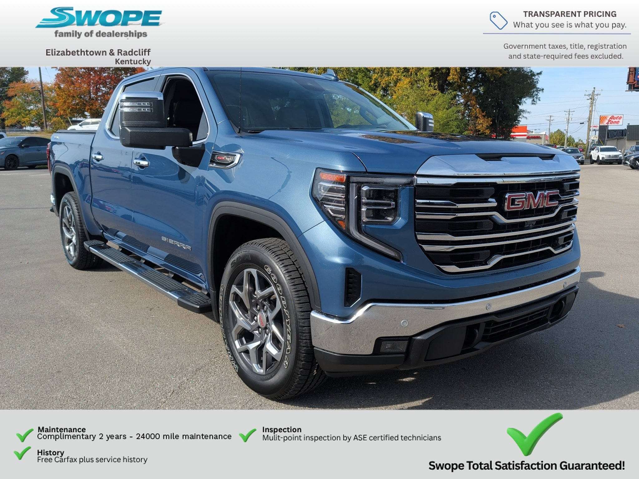 Used 2024 Downpour Metallic GMC SLT image 1