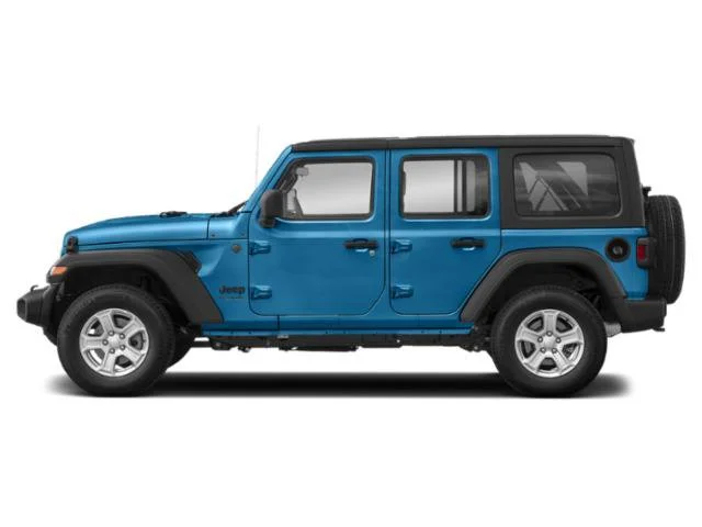 Used 2022 Hydro Blue Pearlcoat Jeep Unlimited Sport image 3