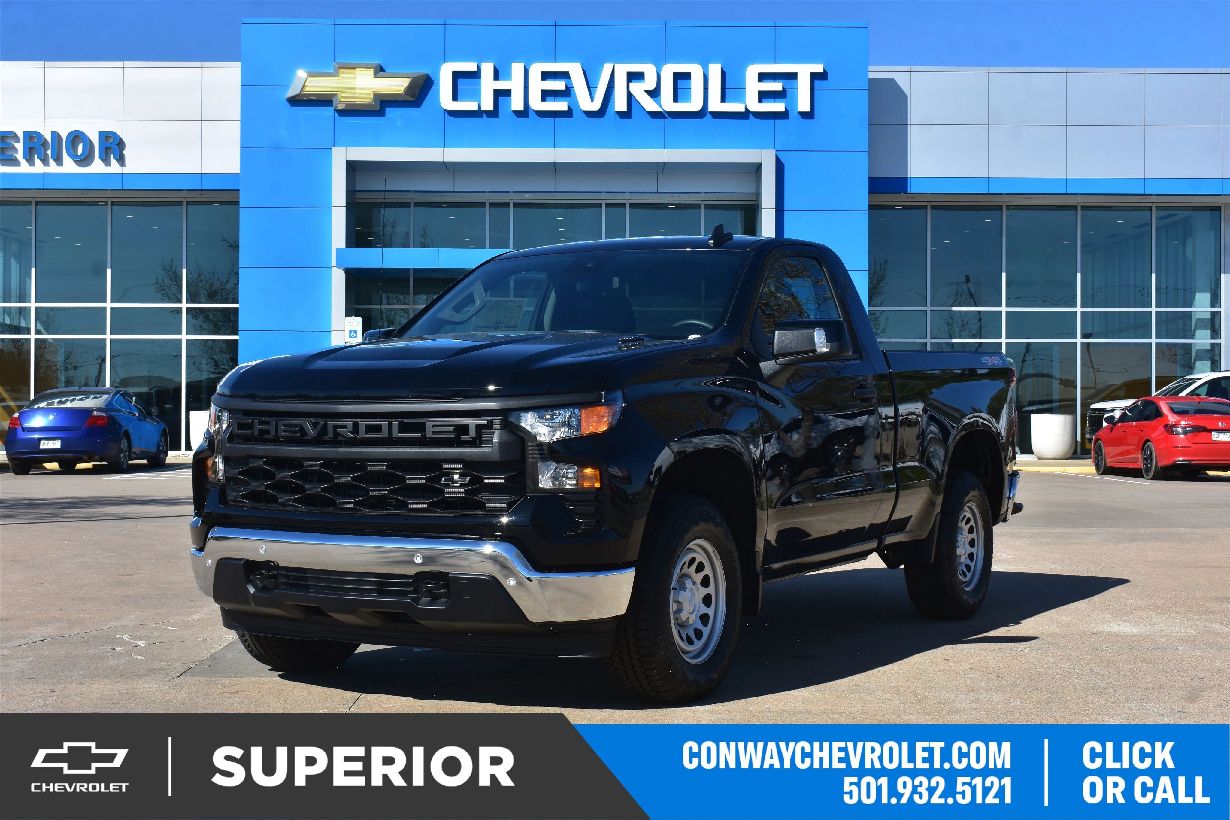 New 2026 Black Chevrolet Work Truck image 1