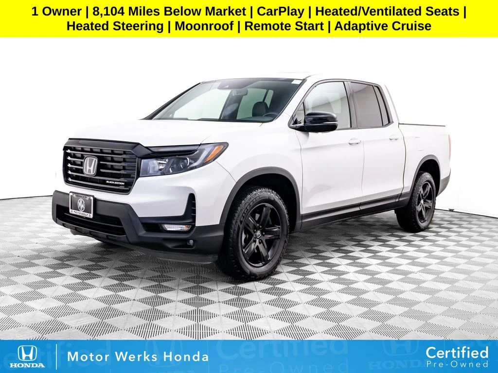 Certified Used 2023 White Honda Black Edition image 1