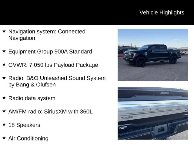 Used 2022 Black Ford Limited image 8