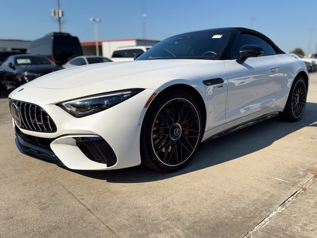 Certified Used 2022 MANUFAKTUR Moonlight White Magno Mercedes-Benz SL 55 AMG® image 4