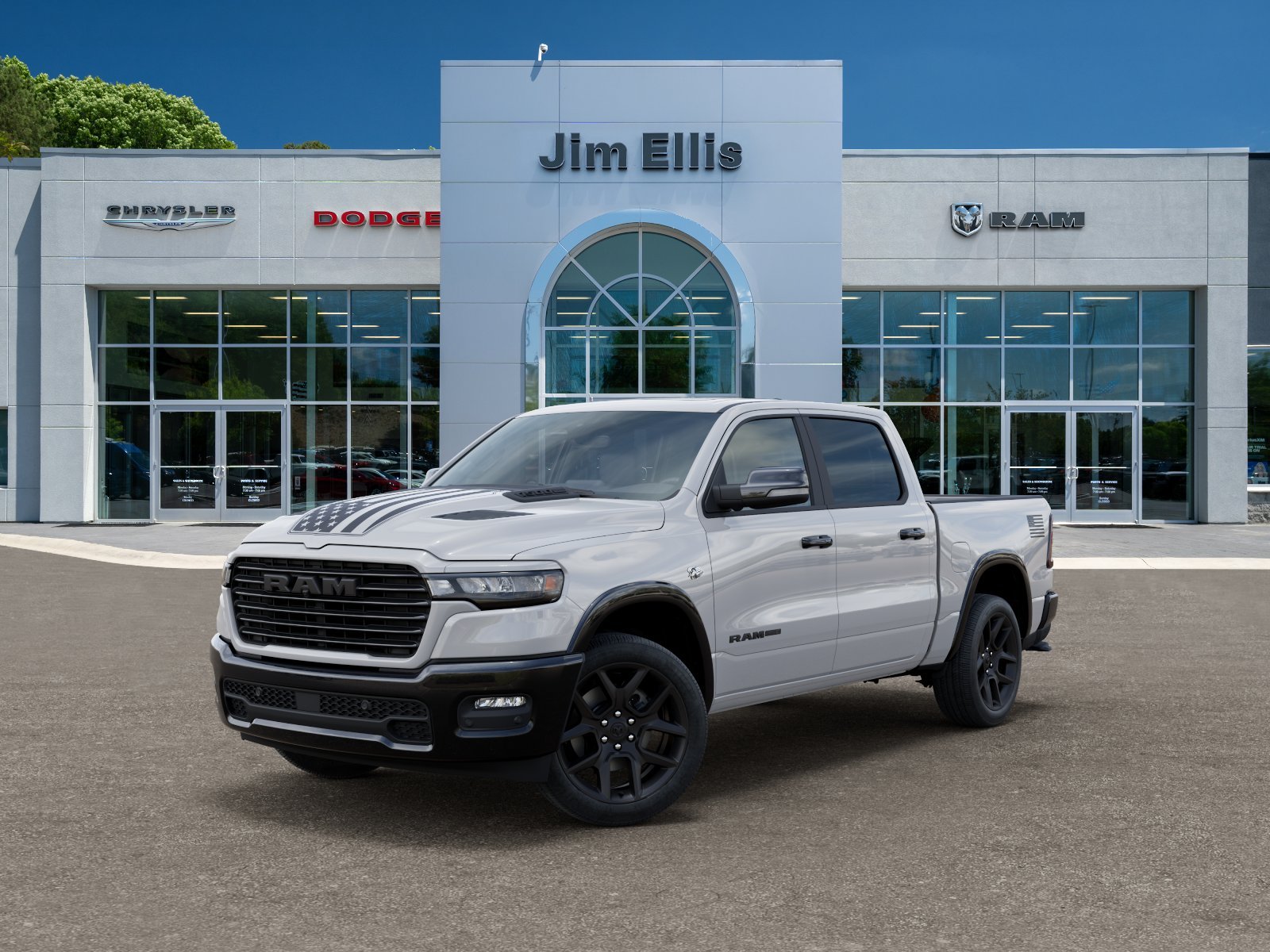New 2026 Bright White Clear-Coat Exterior Paint RAM Laramie image 27