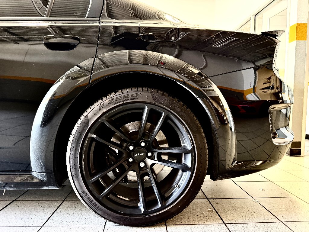 Used 2022 Pitch Black Clearcoat Dodge SRT Hellcat Widebody image 10