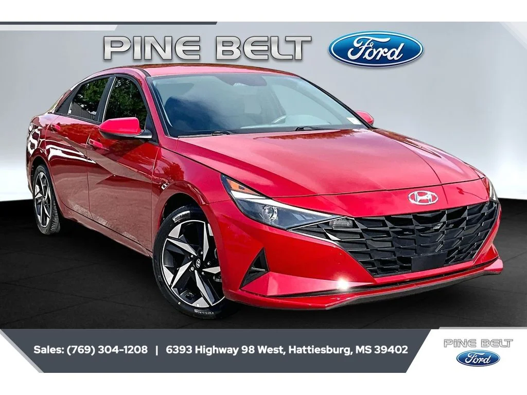 Used 2023 Scarlet Red Pearl Hyundai SEL image 1