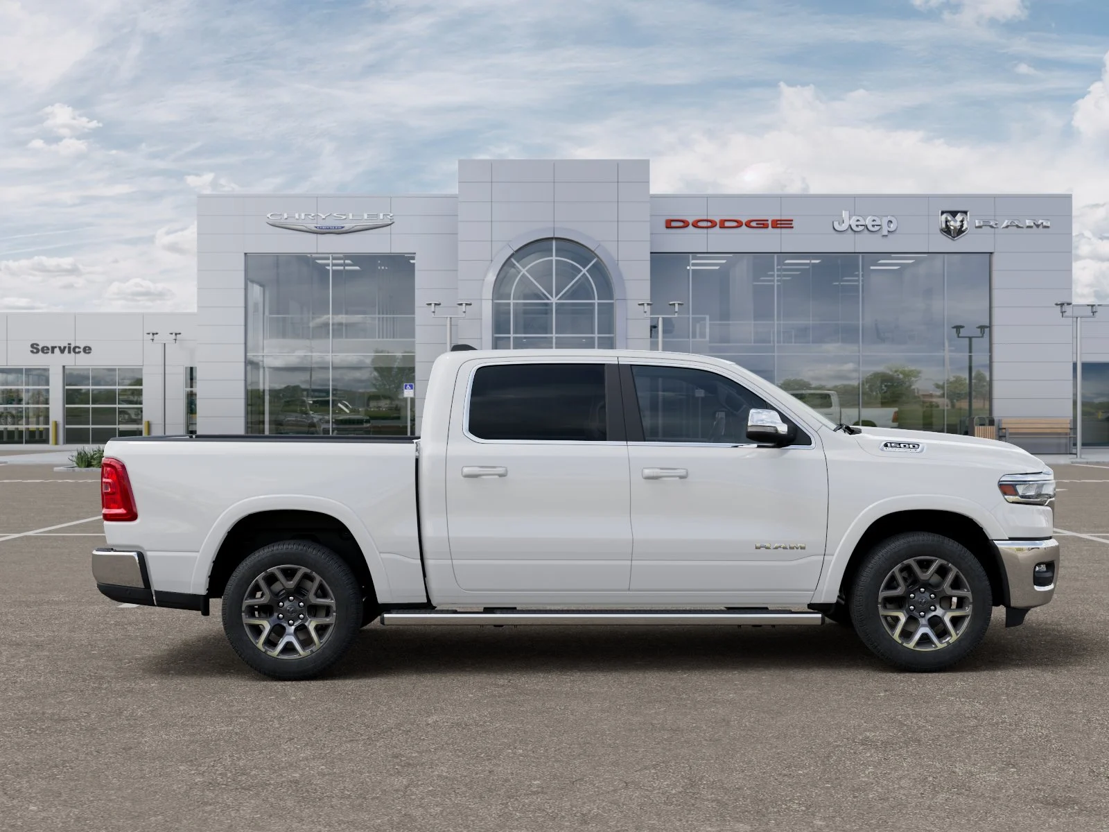 New 2027 Bright White Clear-Coat Exterior Paint RAM Laramie image 21