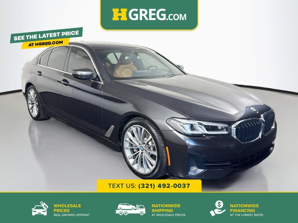 Used 2021 Dark Graphite Metallic BMW 530i image 1