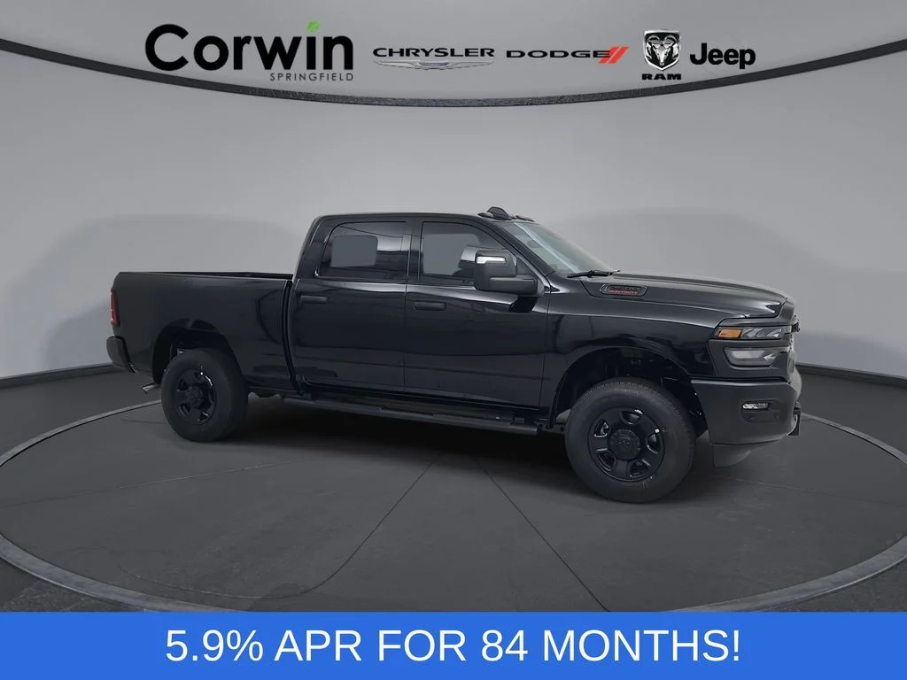New 2026 Diamond Black Crystal Pearl-Coat Exterior Paint RAM Tradesman image 1