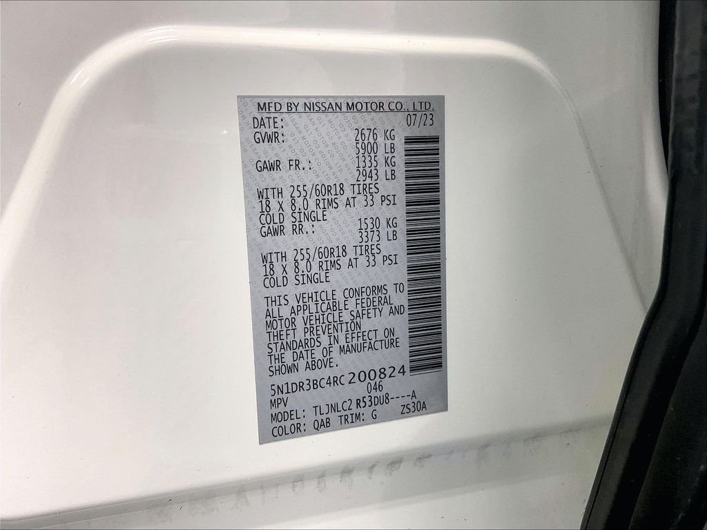 Used 2024 White Nissan SV image 36