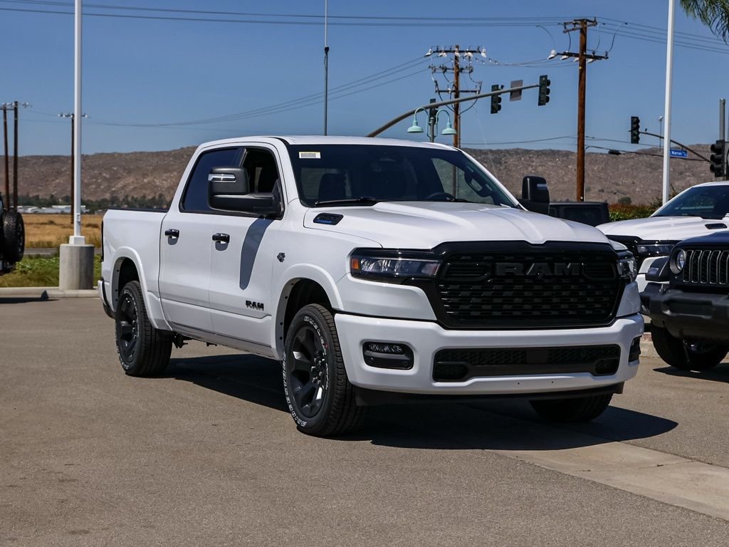 New 2026 Bright White Clear-Coat Exterior Paint RAM Big Horn Night Edition image 1