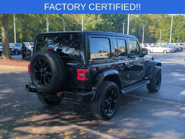 Used 2021 Black Jeep Unlimited Sahara 4xe image 5