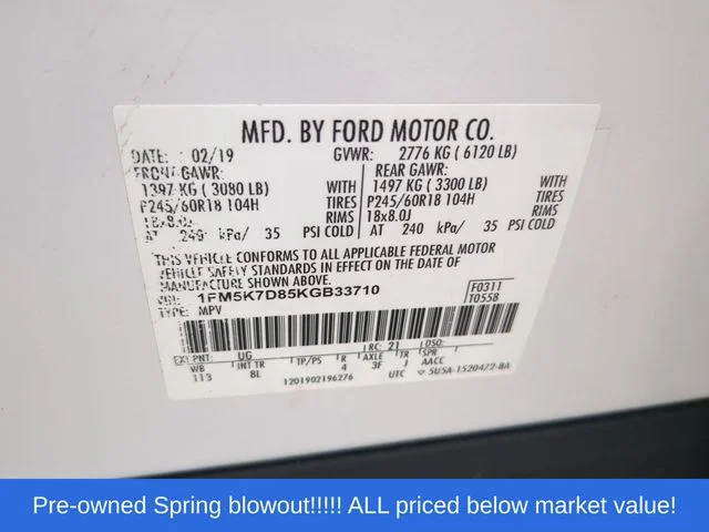 Used 2019 White Ford XLT image 53