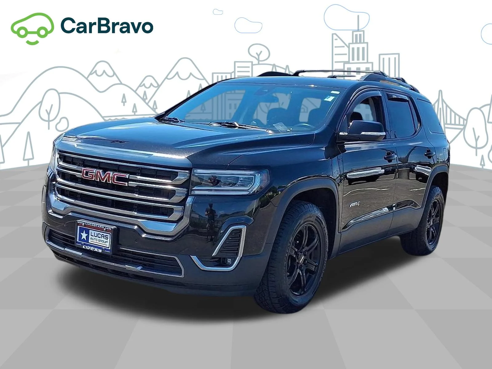 Used 2021 EBONY TWILIGHT METALLIC GMC AT4 image 33