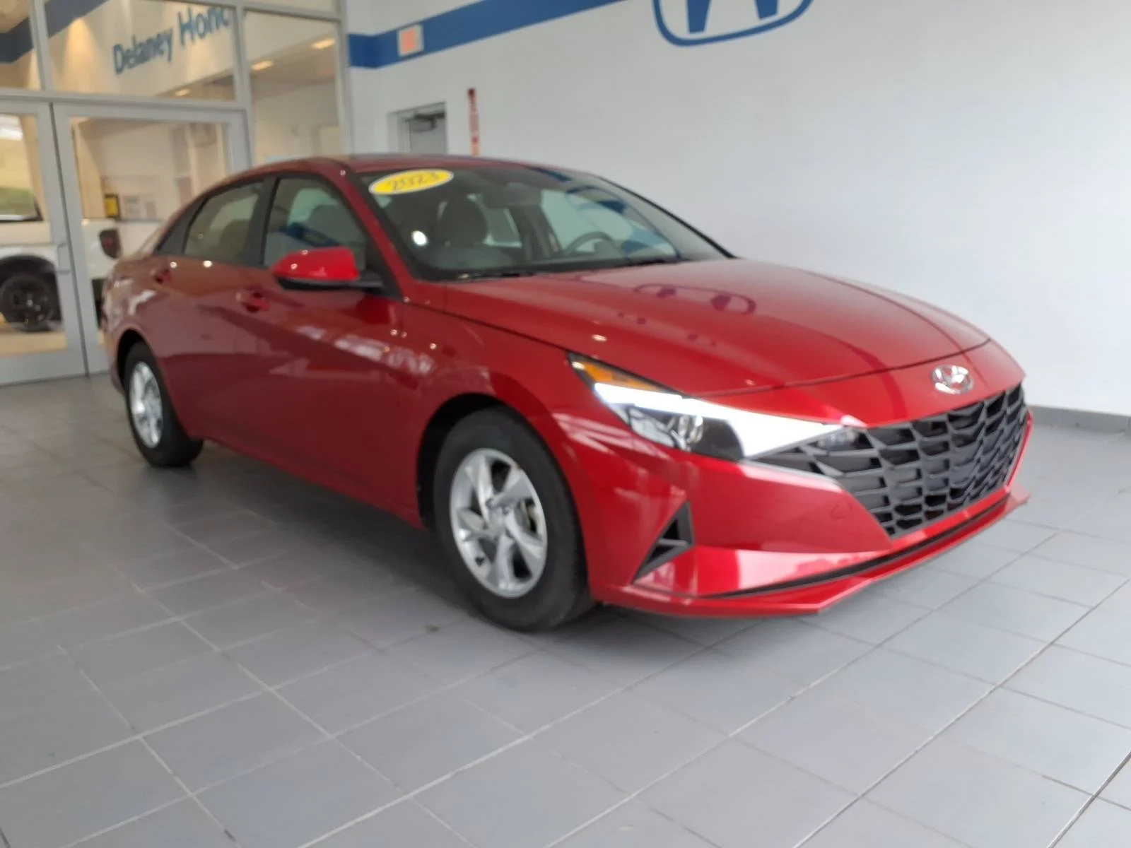 Used 2023 Scarlet Red Pearl Hyundai SE image 1