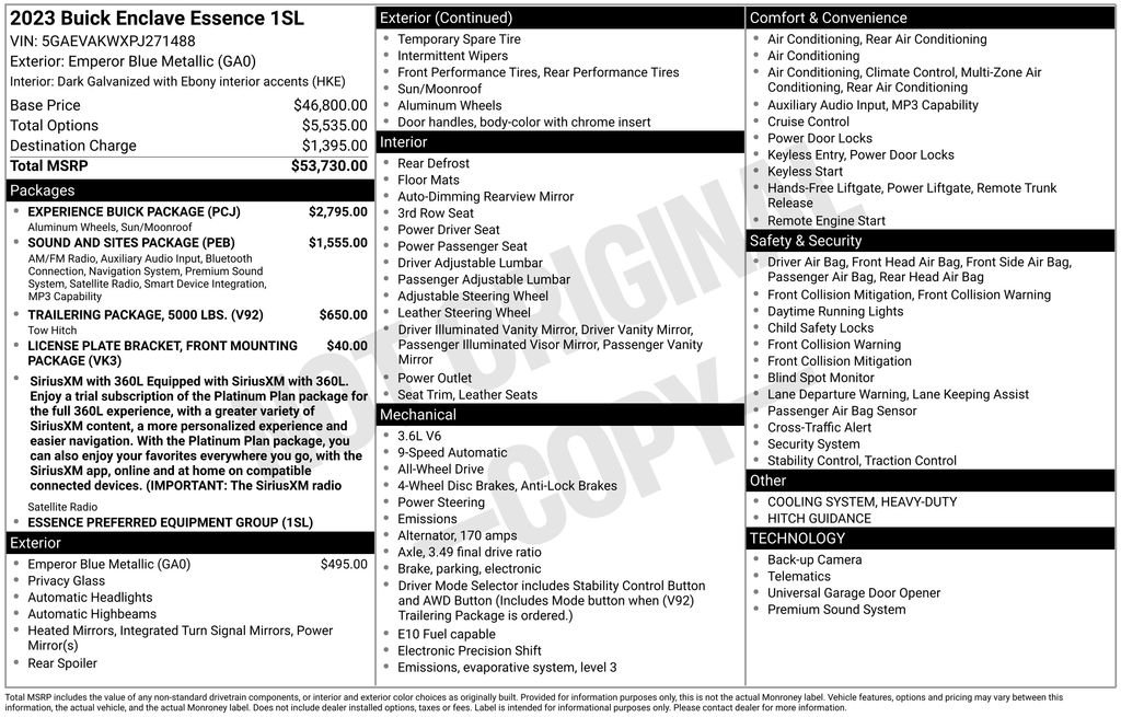 Used 2023 Blue Buick Essence image 2