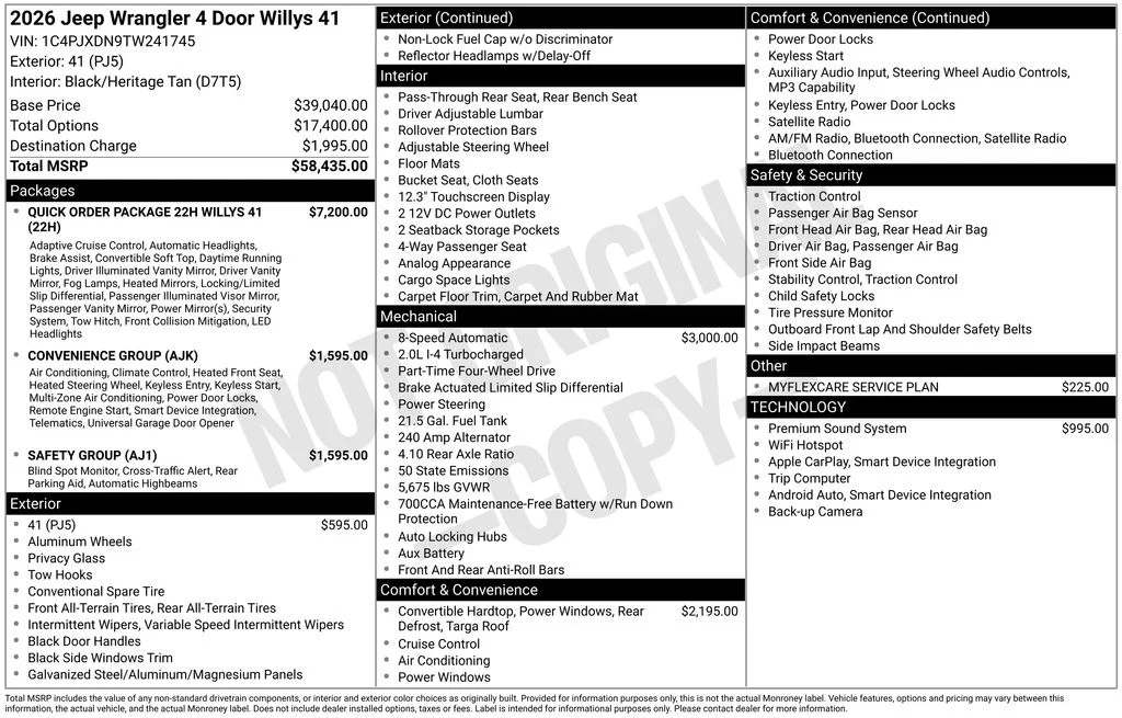 New 2026 41 Jeep Willys 41 image 7