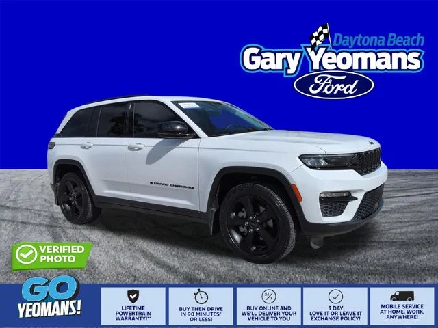 Certified Used 2023 Bright White Clearcoat Jeep Limited image 1