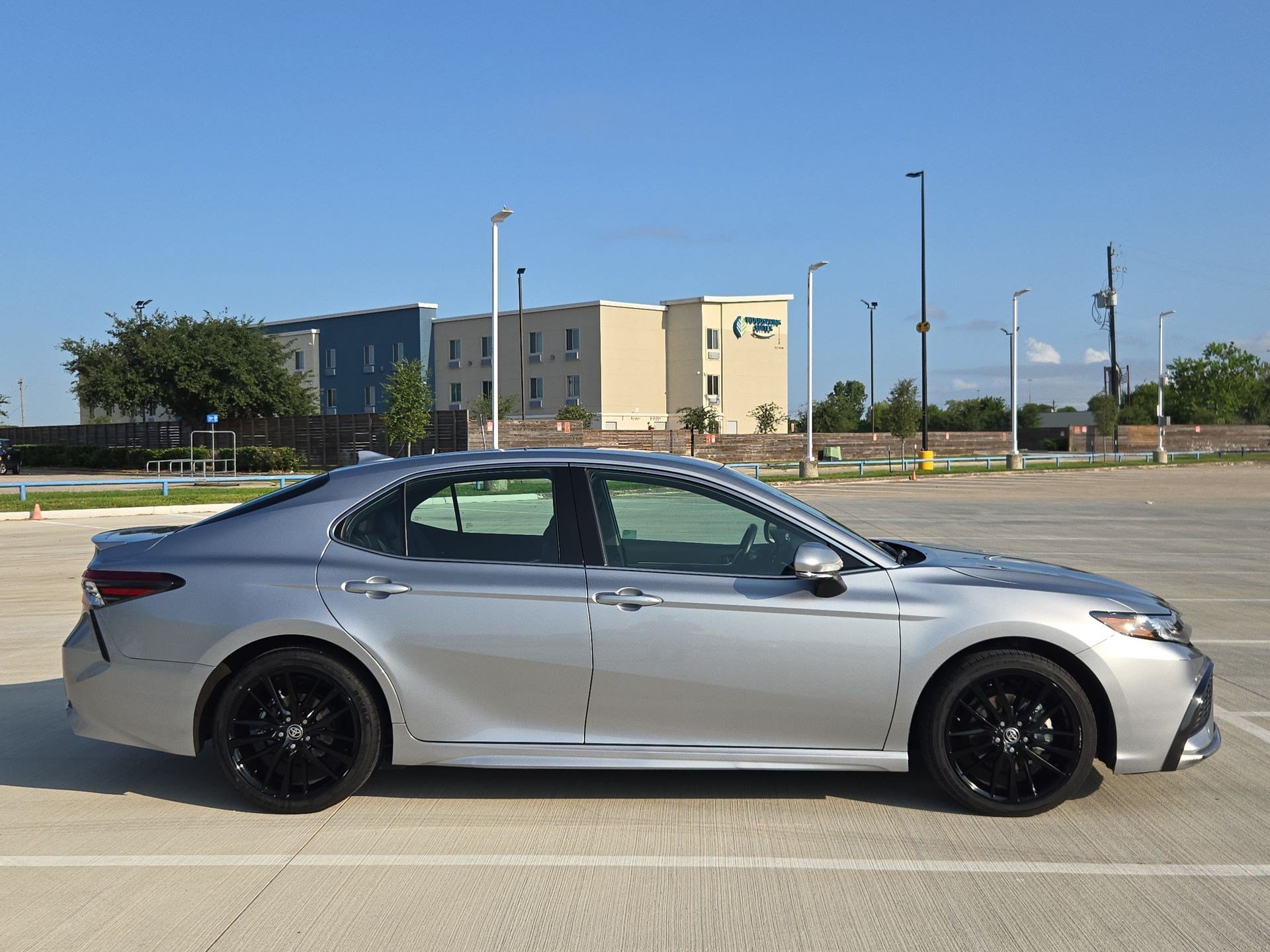 Used 2024 Celestial Silver Metallic Toyota XSE image 2
