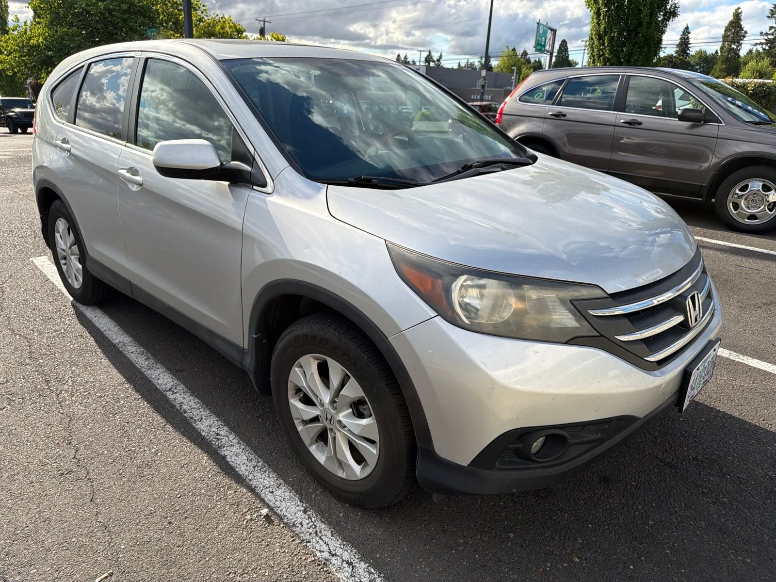 Used 2014 Alabaster Silver Metallic Honda EX image 3