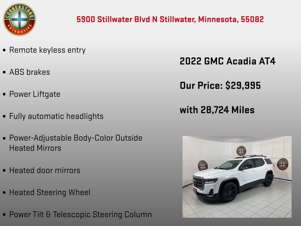 Used 2022 Summit White GMC AT4 image 25