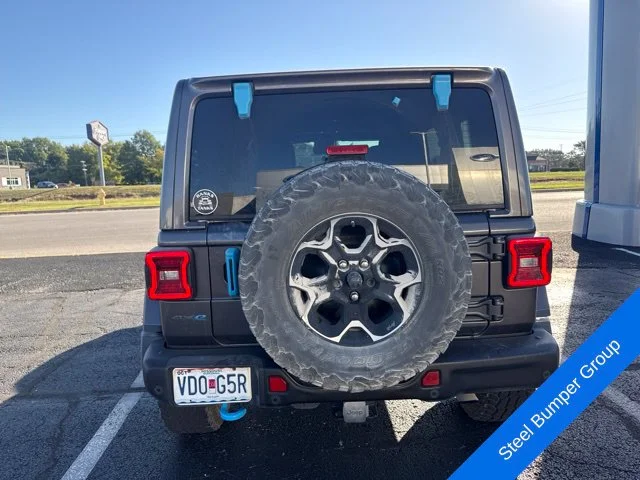 Used 2021 Gray Jeep Unlimited Rubicon 4xe image 9