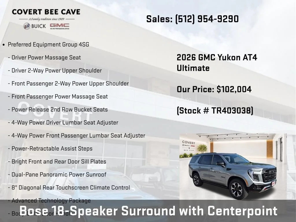 New 2026 GMC Yukon AT4 Ultimate, photo 9