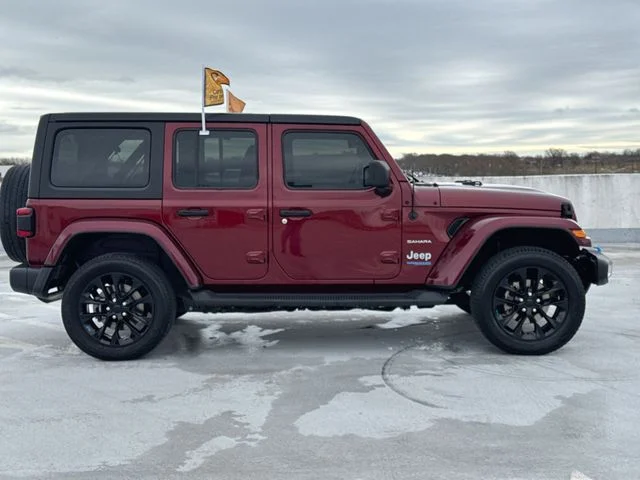 Used 2022 Red Jeep Unlimited Sahara 4xe image 9