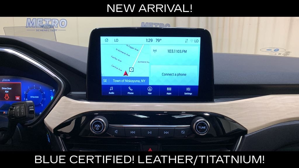 Certified Used 2022 White Metallic Ford Titanium image 40