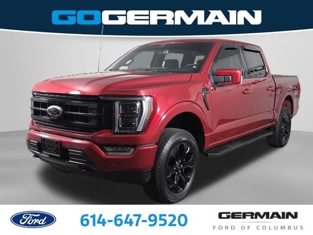 Certified Used 2022 Rapid Red Metallic Tinted Clearcoat Ford Lariat image 1