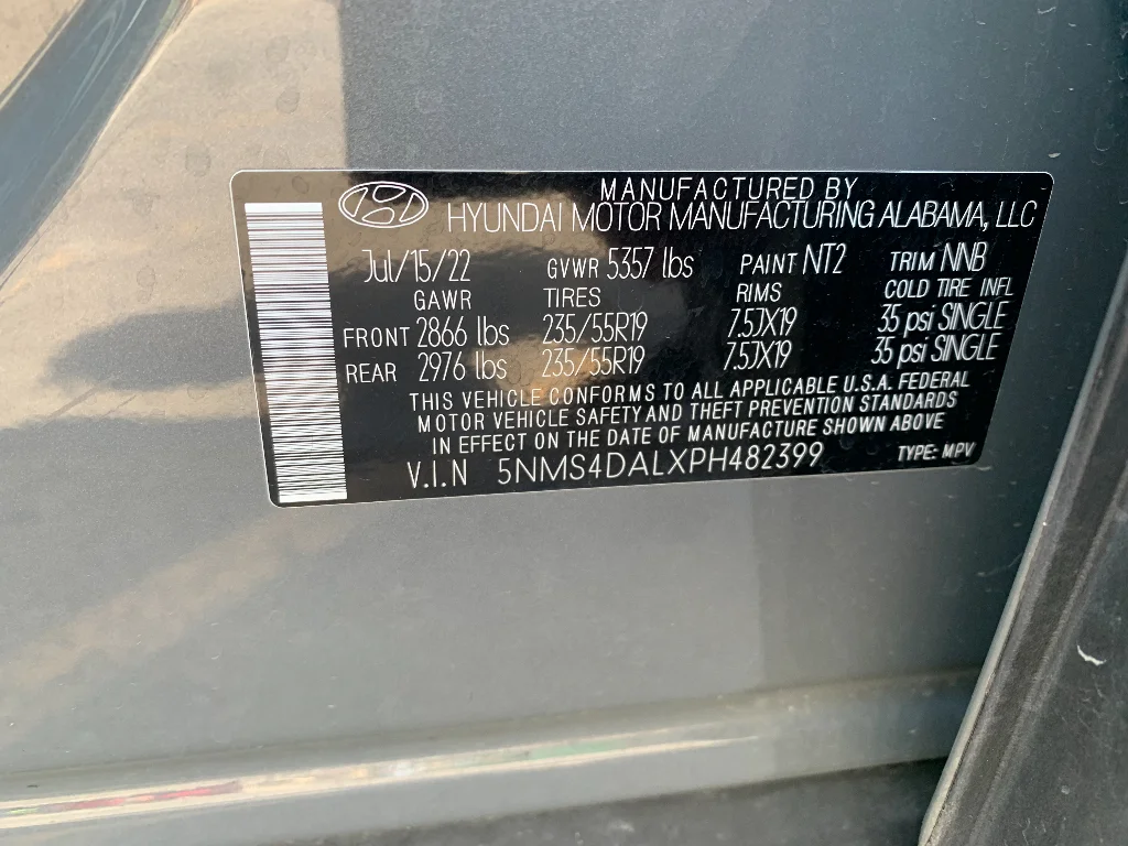 Used 2023 Hampton Gray Hyundai Limited image 23