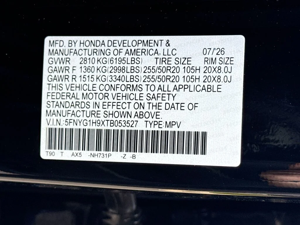 New 2026 Crystal Black Pearl Honda Black Edition image 37