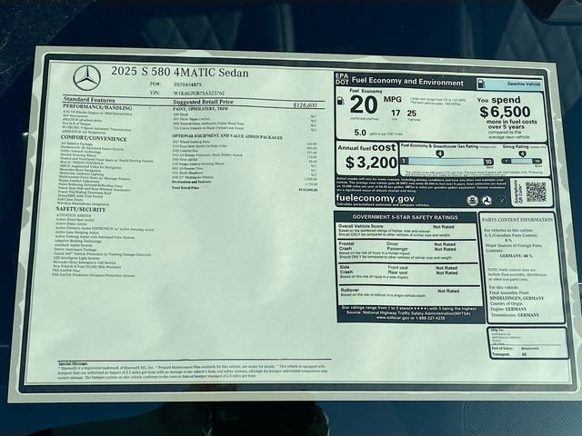 Certified Used 2025 Black Mercedes-Benz S 580 image 23