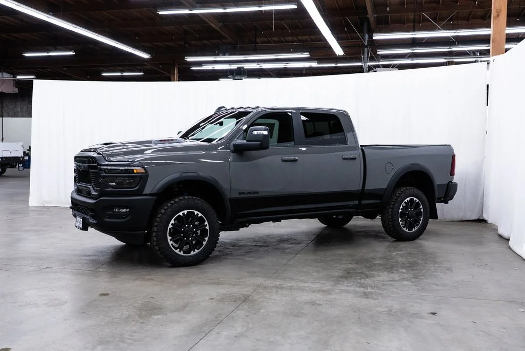 New 2026 Ceramic Gray Clear-Coat Exterior Paint RAM Rebel image 3