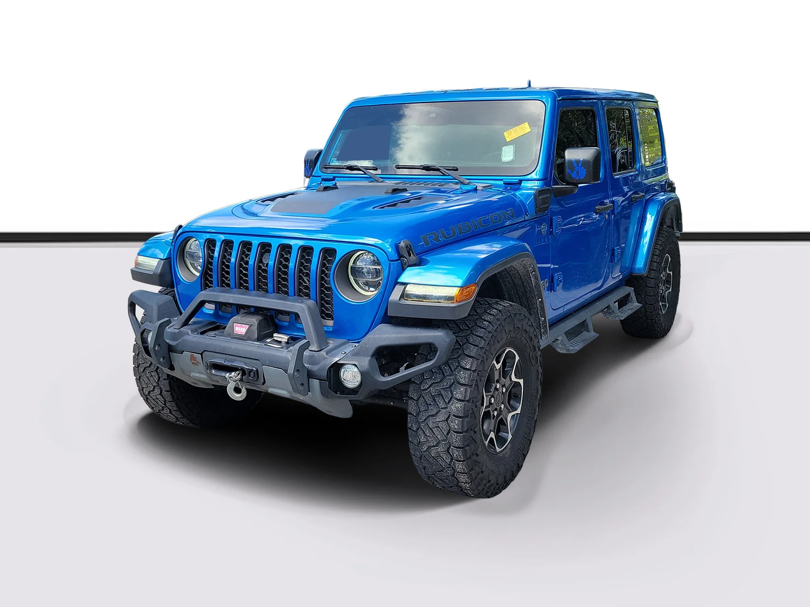 Used 2021 Hydro Blue Pearlcoat Jeep Unlimited Rubicon image 2