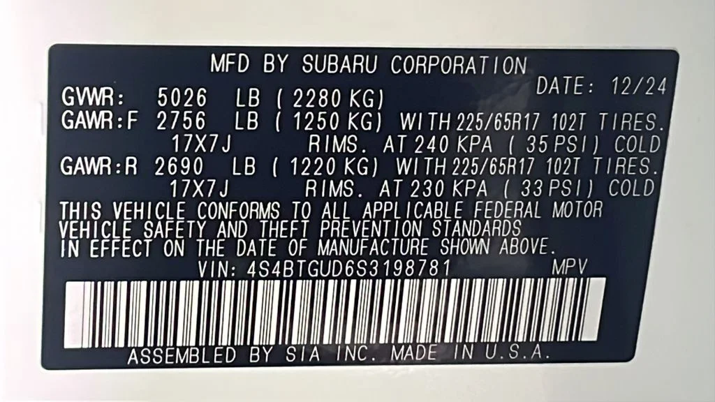 Used 2025 White Subaru Wilderness image 48